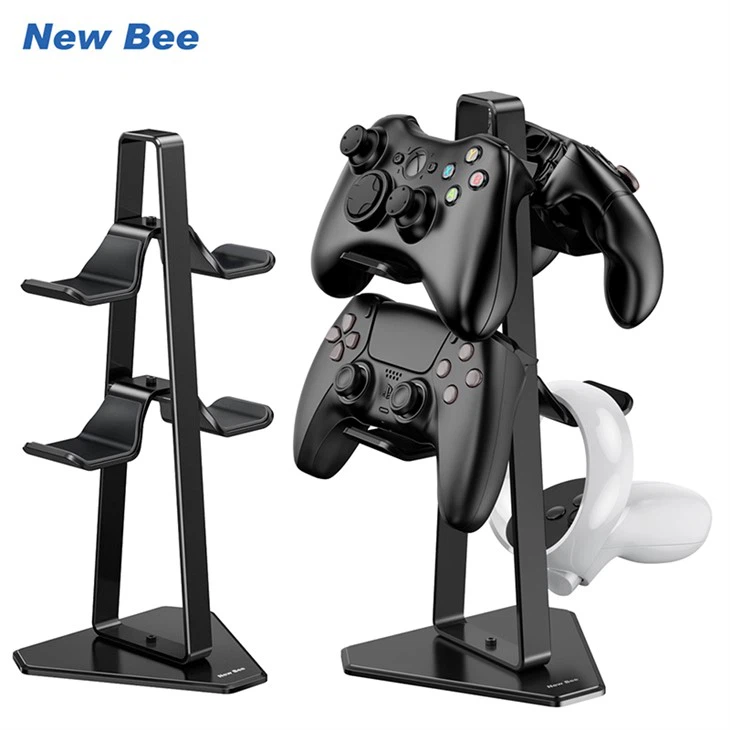 2 Nivo aliminyòm Gaming Headset Kontwolè kanpe