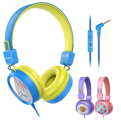 Desen 3.5mm Fil Kids Headset pou Lekòl la