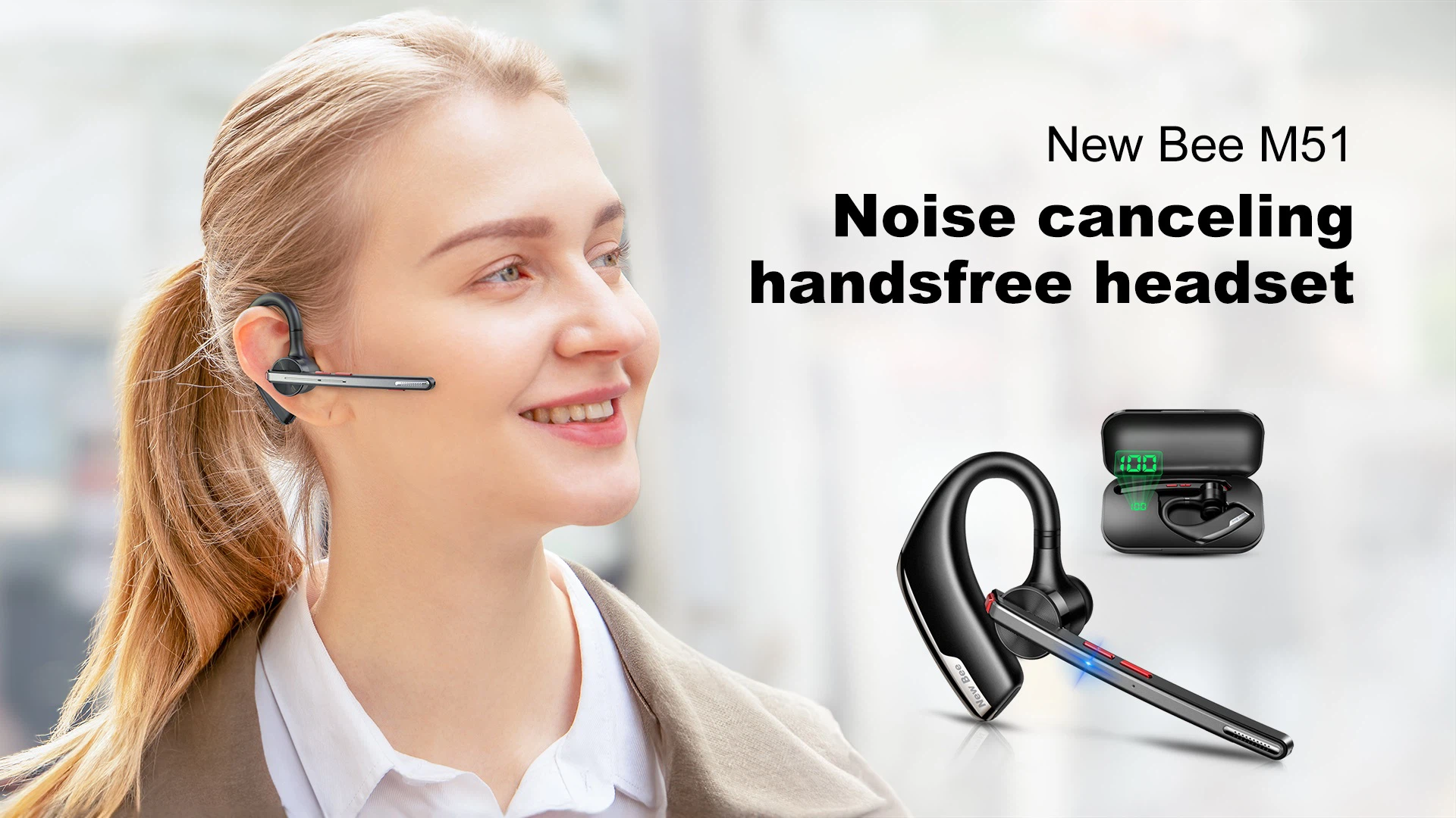 M51 Mono Bluetooth Headset